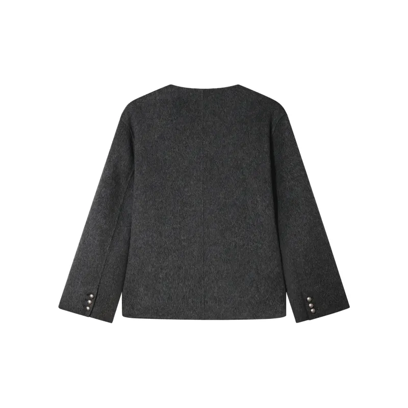 THE SEA LIFE Cropped Coat Women's Reed Gray-1