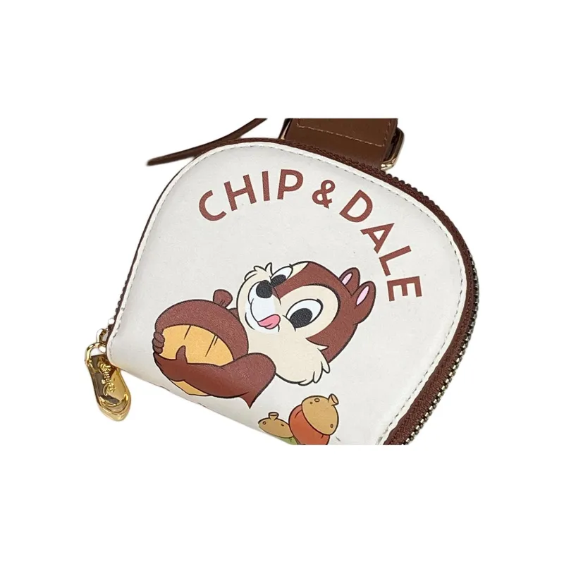 Disney Classic PU Card Holder Coin Purse Regular Unisex Beige Yellow-1