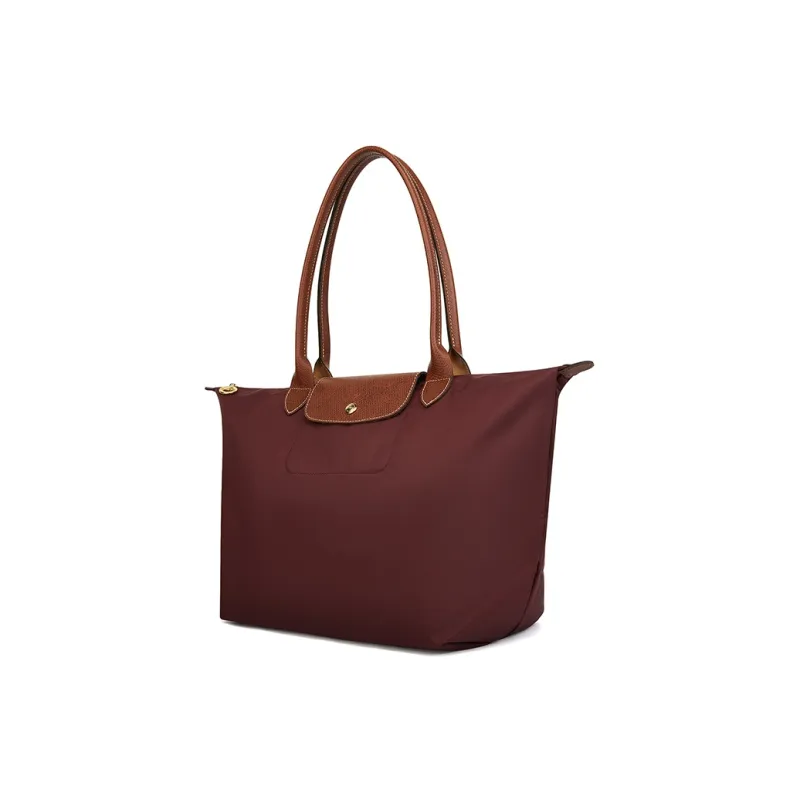 LONGCHAMP Le Pliage Recycled Canvas Canvas Bag One Shoulder Handbag Women's Tan-2