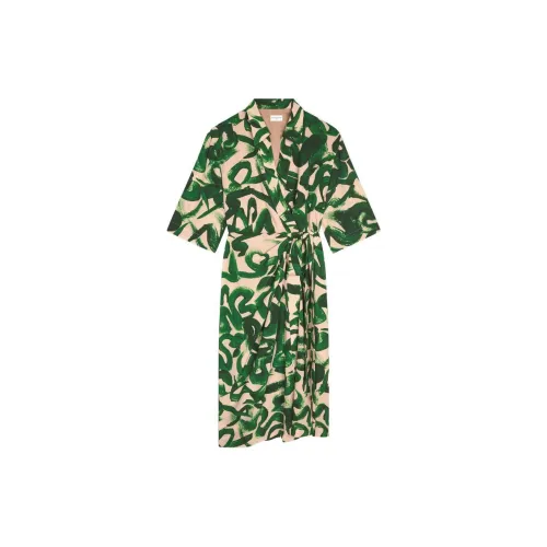 DRIES VAN NOTEN Long-Sleeved Dresses Women's Dark Green