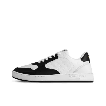 LOUIS VUITTON Stadium Low Top Skateboard Shoes Women's Black White