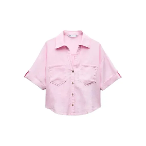 ZARA Shirts Women's Pink