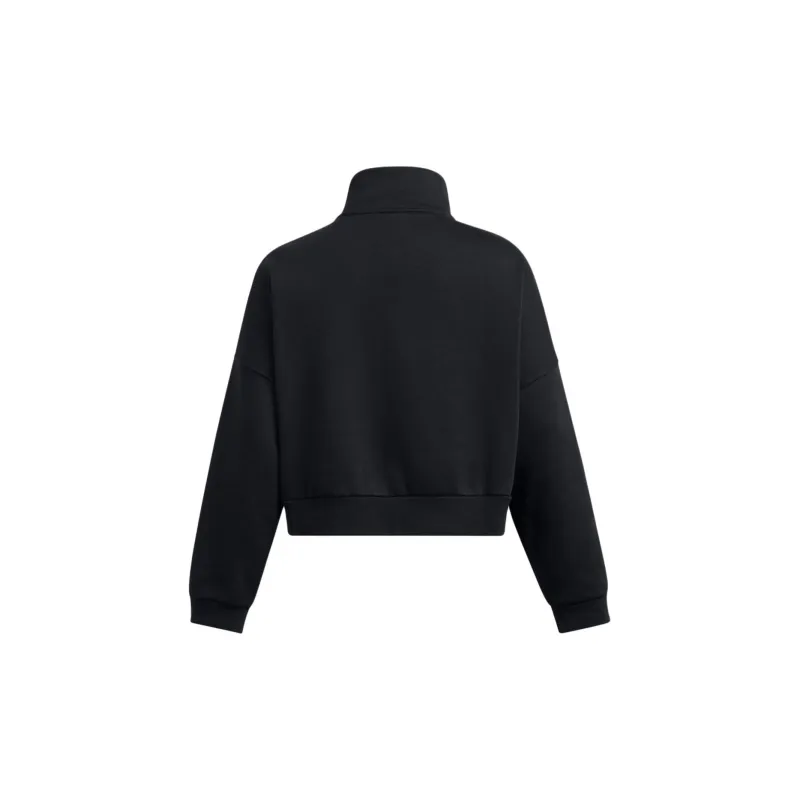 Under Armour Icon Fleece Oversized ½ Zip Sweatshirt Women's Black-1