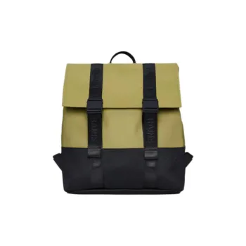 Rains Polyester Backpack Unisex Khaki