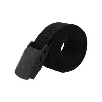 Mulinsen Plastic Buckle Canvas Macaron Outdoor Korean Style Fabric Belt Unisex Width 3.4cm