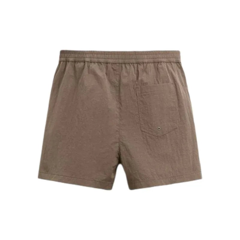 ZARA Beach Shorts Men Brown-1