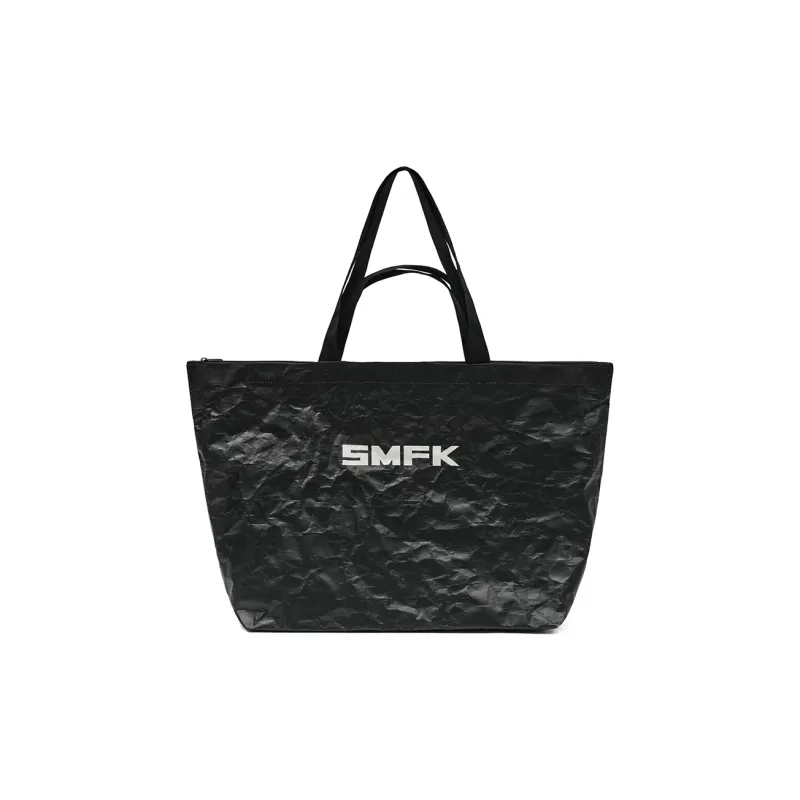 SMFK Double Sided Heat Melt Woven Material Gym Bag Tubas Unisex Space Silver/Lightning Black-2