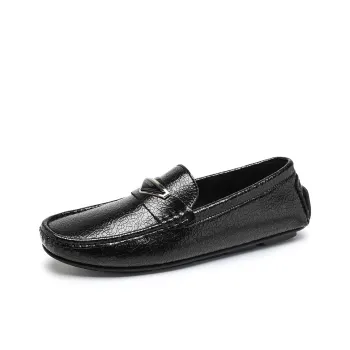 KUPE Gommino Loafers Men Black/Silver