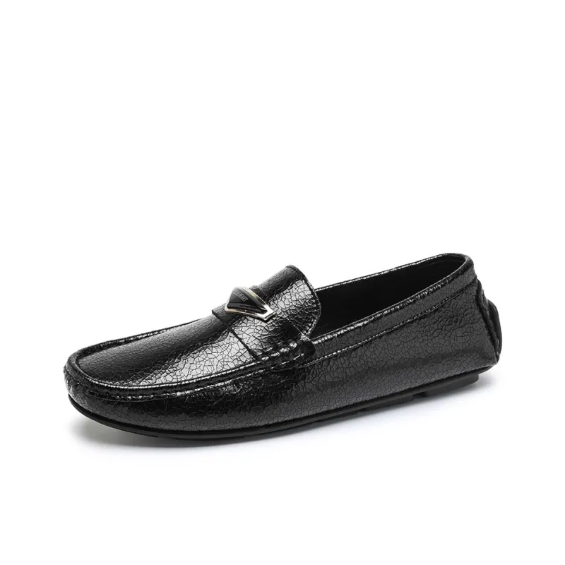 KUPE Gommino Loafers Men Black/Silver-0