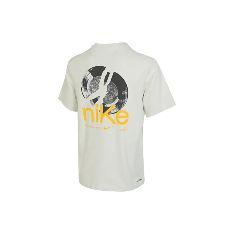 Nike T Shirts Men Light Green-1