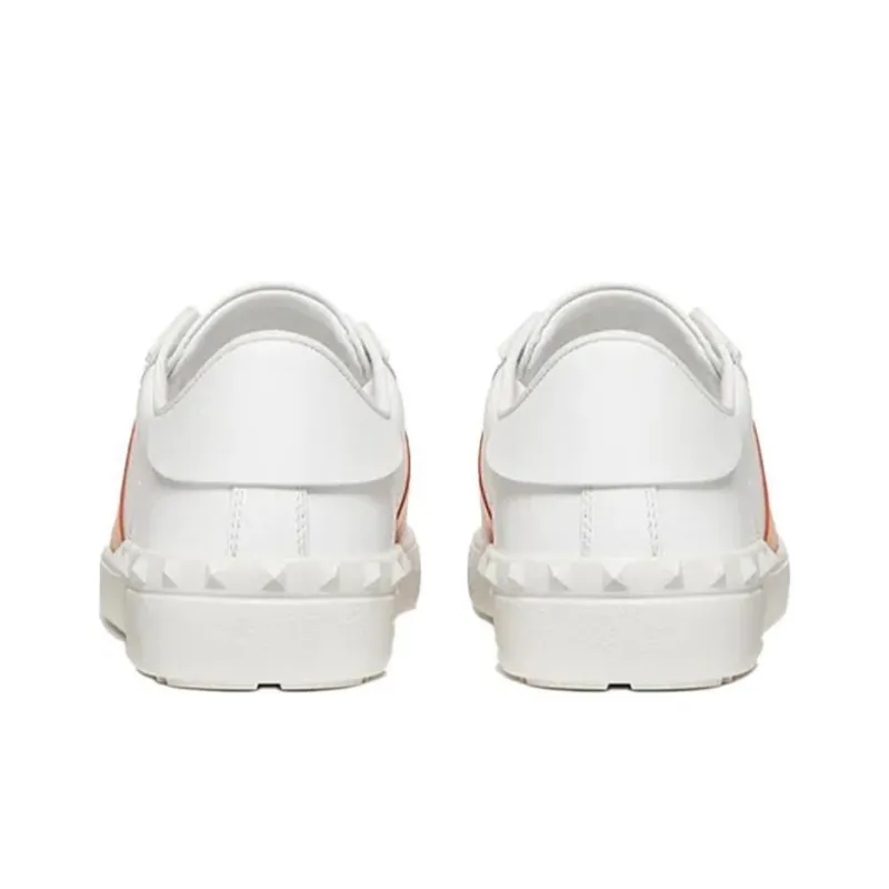 Valentino Open Low Top Orange White-4