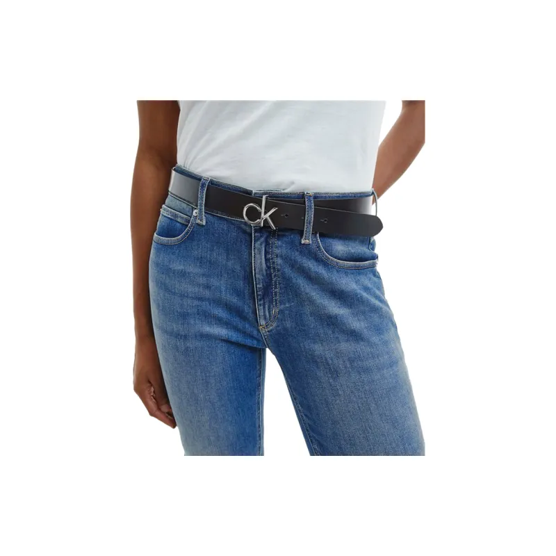CALVIN KLEIN Genuine Leather Belts Men's Black Width 3.8cm-4