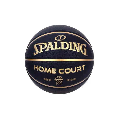 SPALDING 77 965Y PU Basketball Black Gold Standard Size 7 Ball Competition Unisex