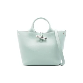 LONGCHAMP Small Le Roseau Leather Tote Bag