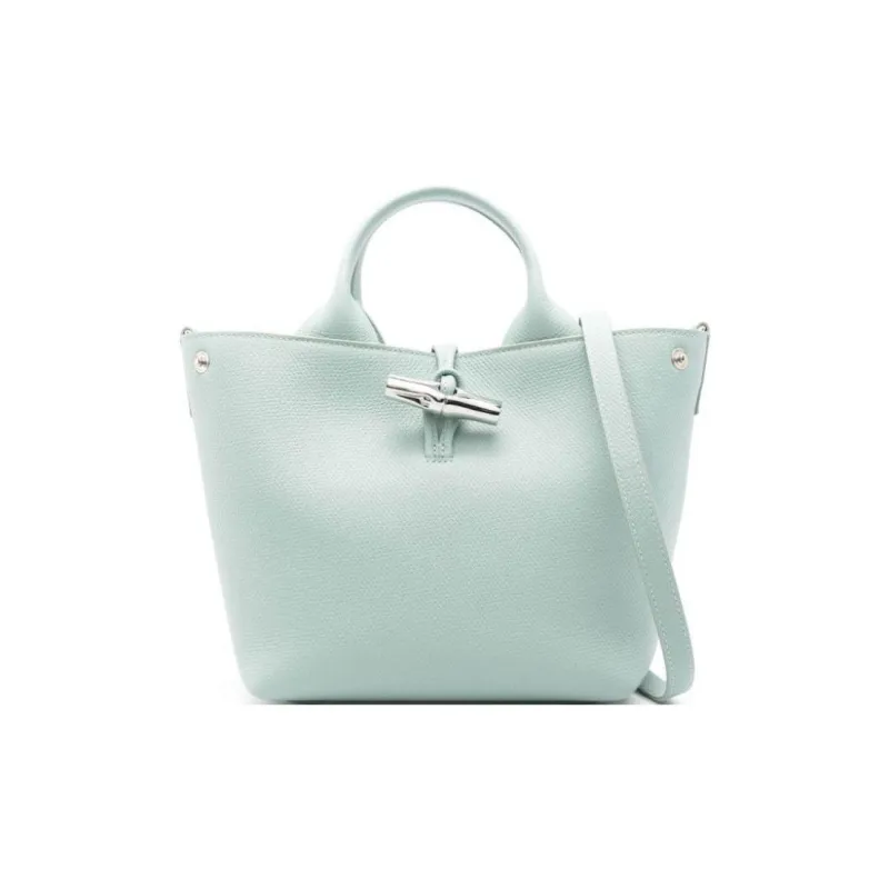 LONGCHAMP Small Le Roseau Leather Tote Bag-0
