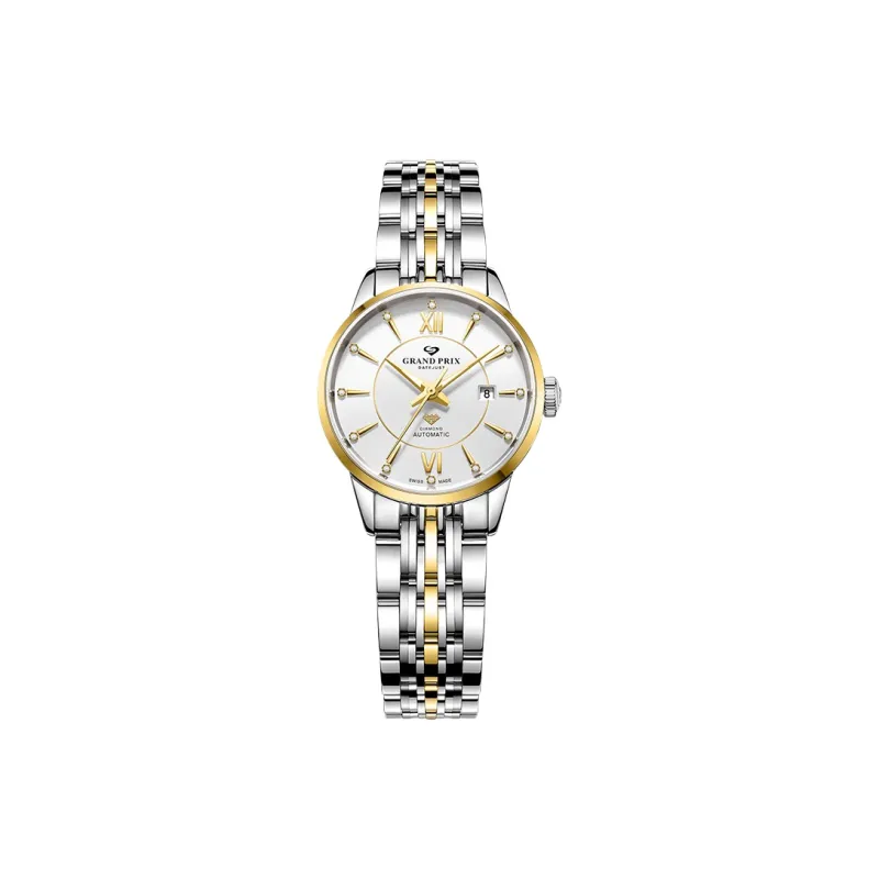 GRAND PRIX Mechanical Movement Unisex Watch Silver Dial-4