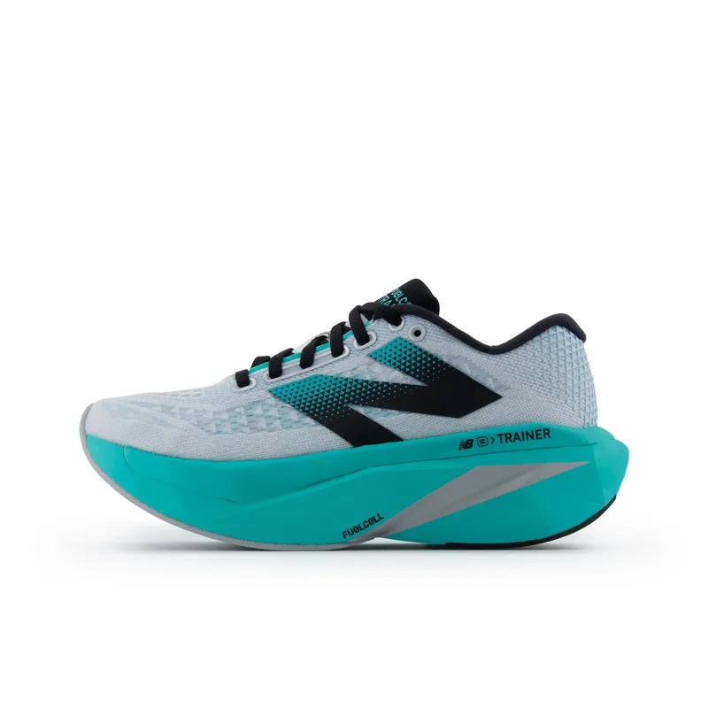 New Balance FuelCell SuperComp Trainer V3 White Cyber Jade Silver Metallic Women's-0