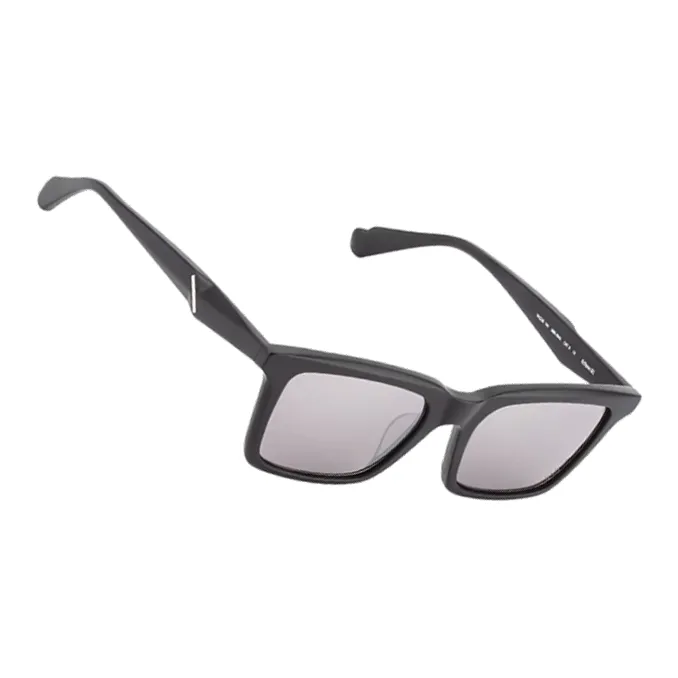 Yohji Yamamoto Plate Frame Rectangular Sunglasses Unisex Black-2