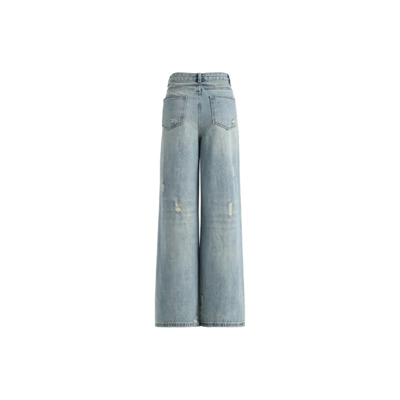 QYPRF Jeans Women's Nostalgic Blue-1