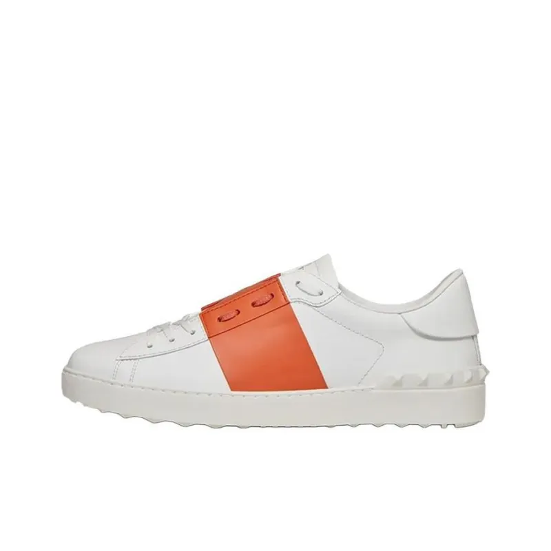 Valentino Open Low Top Orange White-0