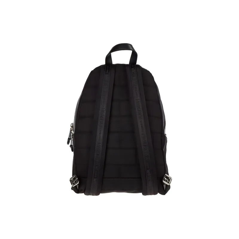 MOSCHINO Patchwork Backpack Men's Black-4