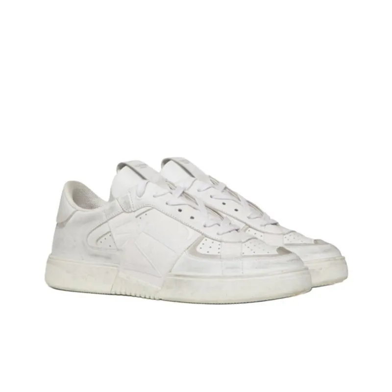 Valentino VL7N Low Top Stylish Skateboarding Shoes Men's White Vintage Version-2