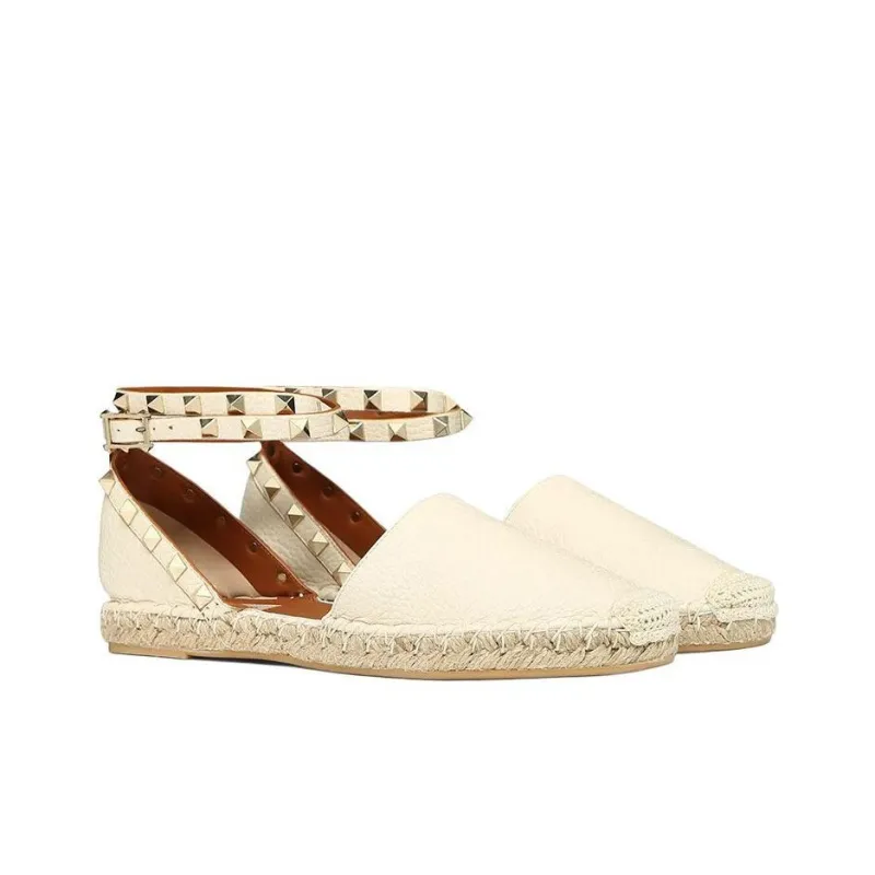 Valentino Casual Single Shoes Women's Beige-2