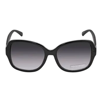 Skechers Plastic Square Sunglasses Women's Black