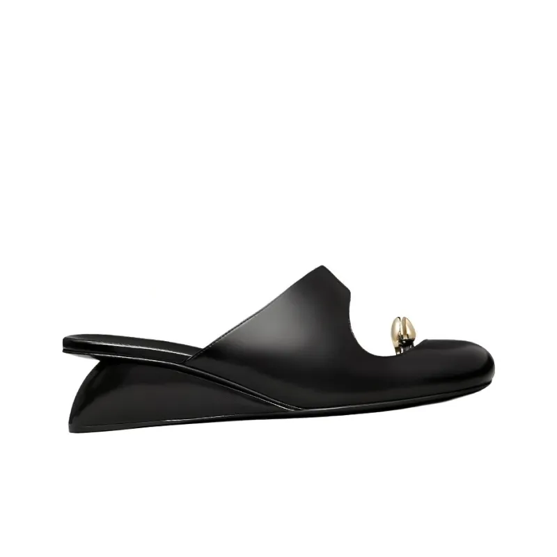 TORY BURCH Closed Toe Slippers 4.5cm Women's Black-1