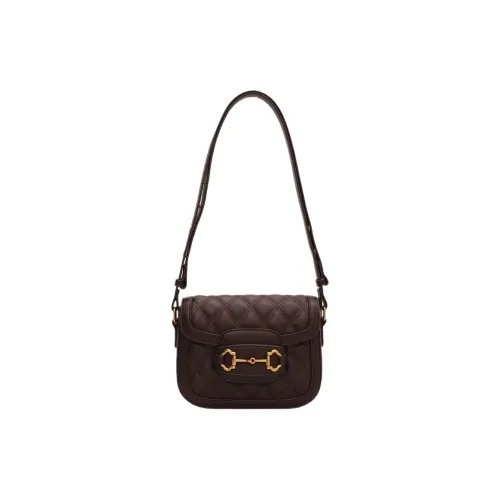 JANE KLAIN Synthetic Leather Shoulder Bag Crossbody Bag Regular Women's White/Brown