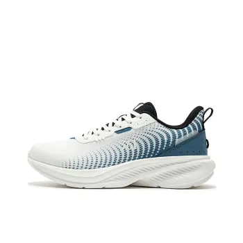 361° Cushioned Slip-Resistant Abrasion-Resistant Low-Top Running Shoes Men's Feather White Original Blue