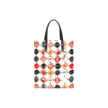Burberry Acrylic Plastic Tote Bag Shopping Bag Handbag Unisex White/Multicolor