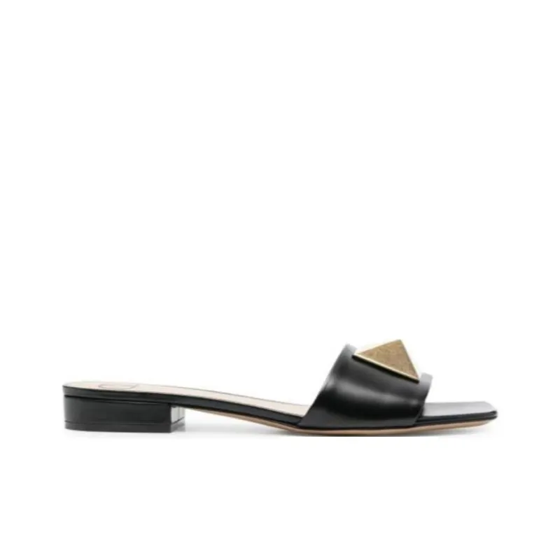 Valentino Odor Resistant Slide Slippers Women's Black-1