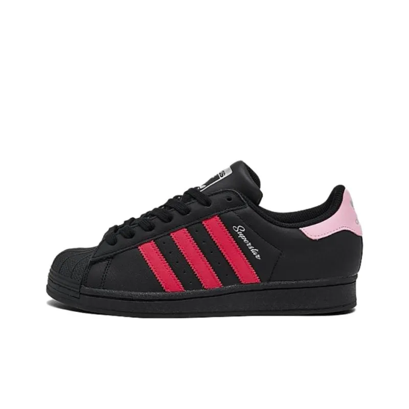 Adidas Women's Superstar 'Black Scarlet Pink' Women's-0