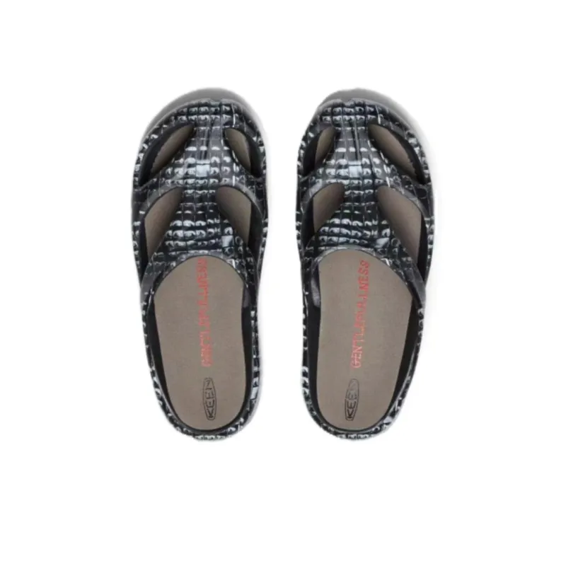 KEEN Shanti Rubber Sole Slip Resistant Quick Dry Closed Toe Slippers Unisex Black-2