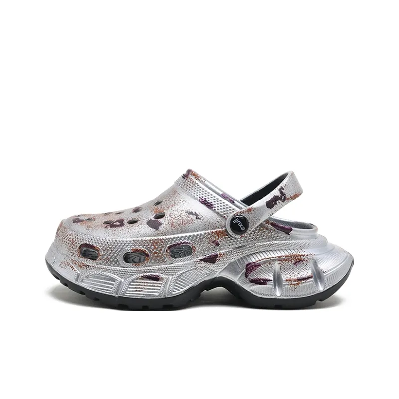 EXULL Q Clogs Women's Rusty Silver-0