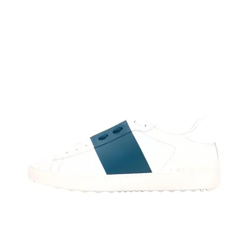 Valentino Open Casual Shoes Men Low-Top White/Blue