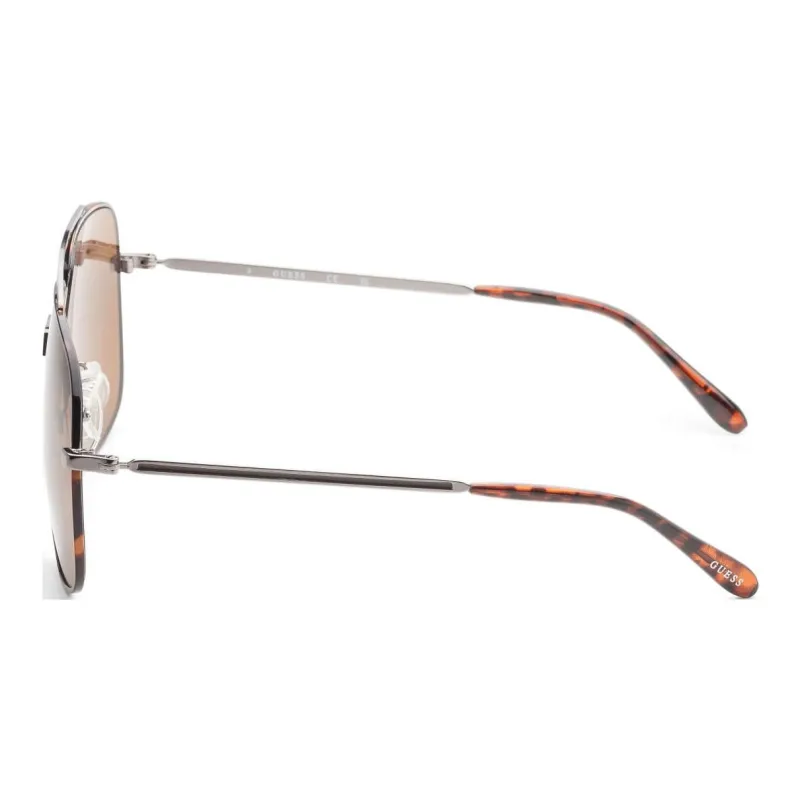GUESS Metal Square Sunglasses Men's Gray-1