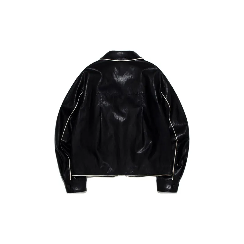 Lee Leather Jacket Women's Black-1