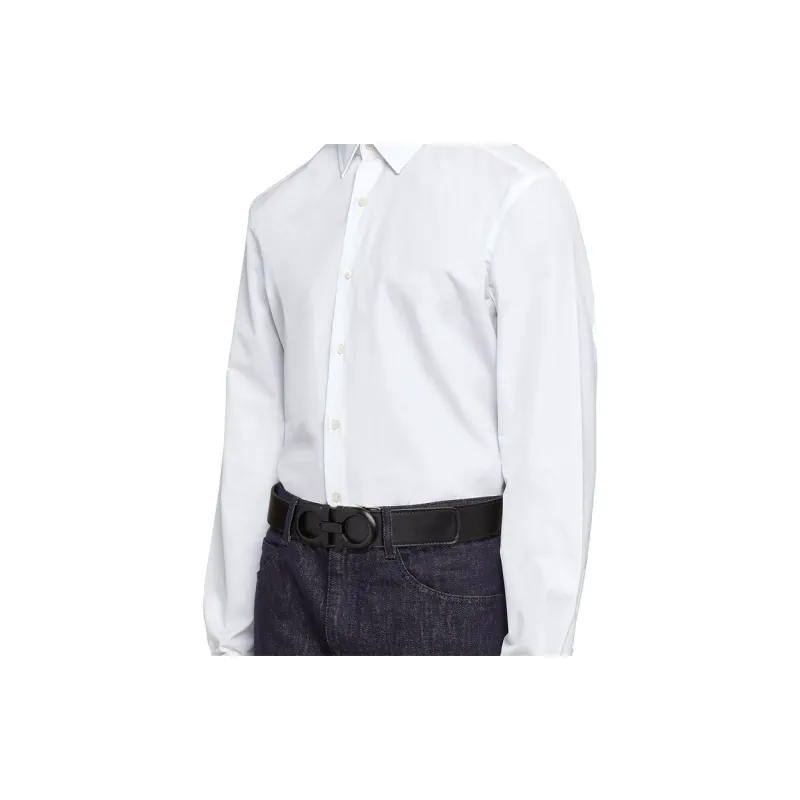 Ferragamo Gancini Leather Belts Men-5