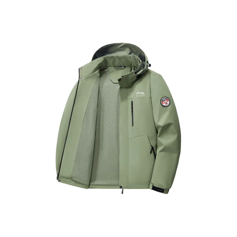 JEEP SPIRIT Outdoor Hiking Waterproof And Wear resistant Windbreaker Jacket Unisex-8