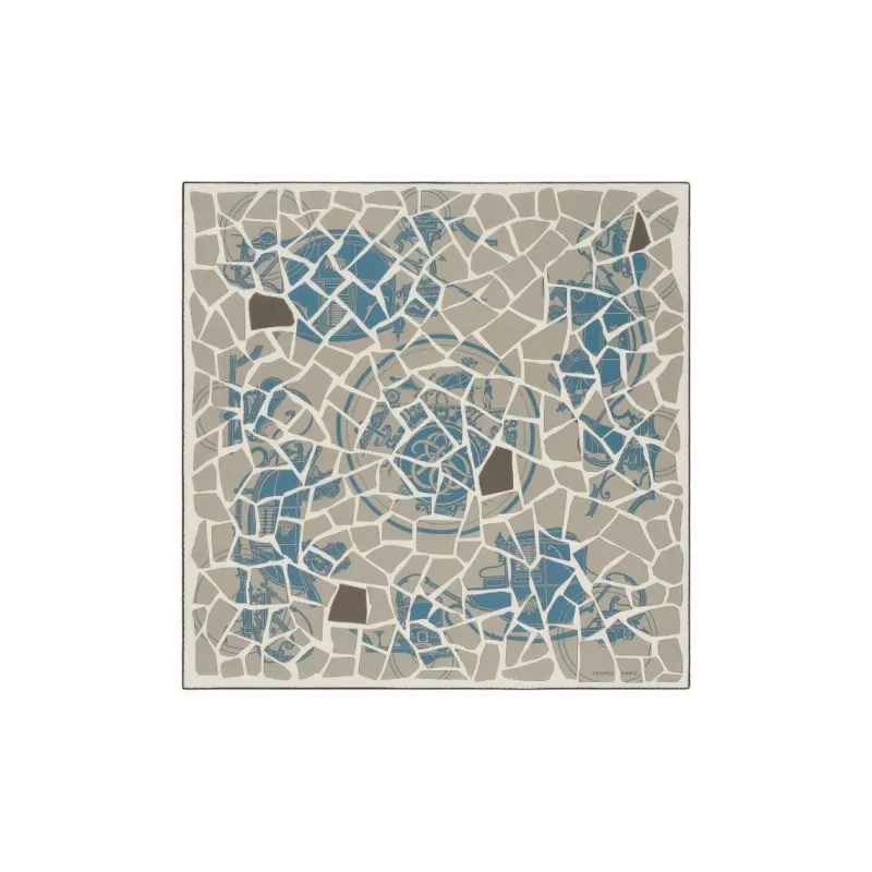 HERMES Cotton Silk Silk Scarves Unisex Multicolor-0