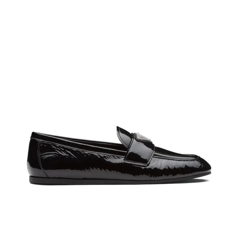 PRADA Patent Leather Loafers 'Black' Women's-1