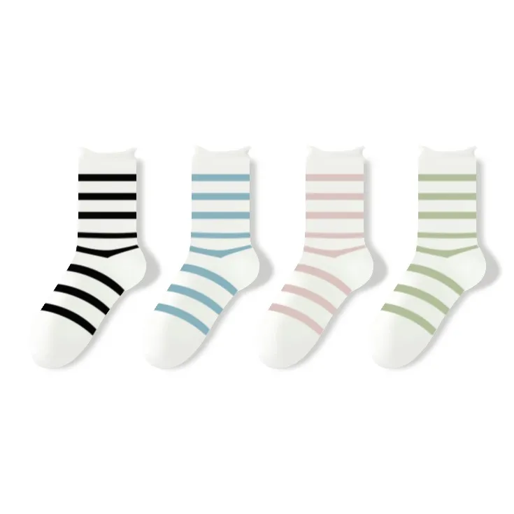 JIAZINI Mid Calf Socks Women's 4 Pack-1
