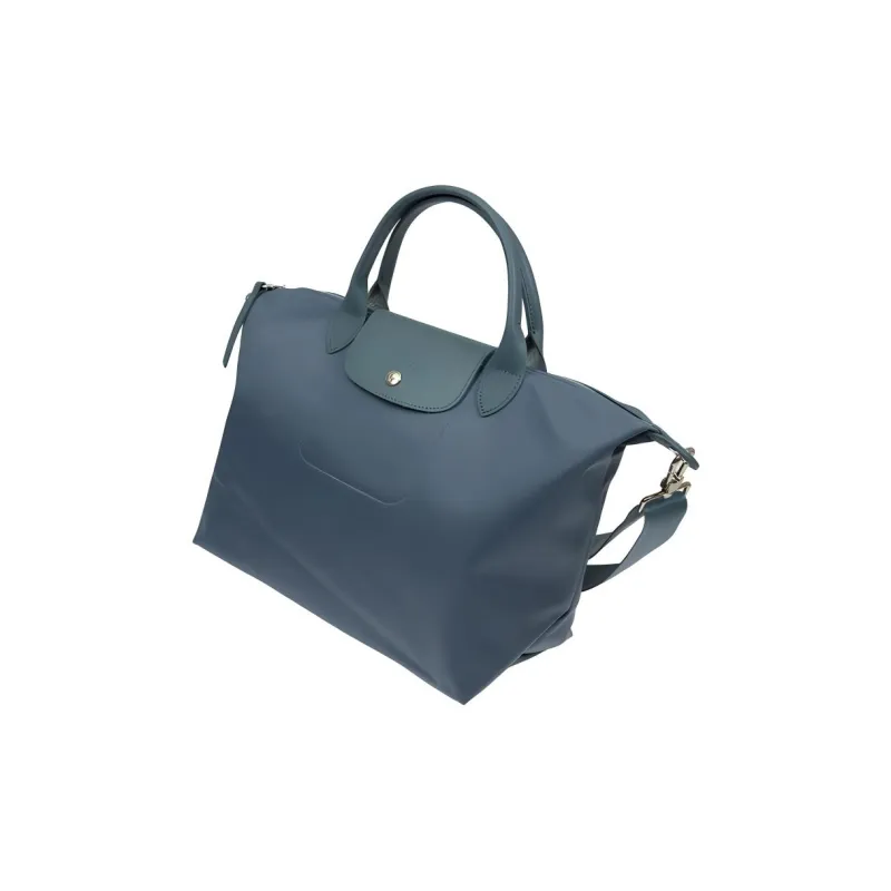 LONGCHAMP Le Pliage Néo Canvas Canvas Bag Dumpling Bag One Shoulder Handbag Regular Women's Blue-2