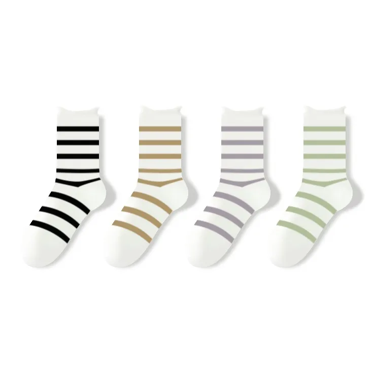 JIAZINI Mid Calf Socks Women's 4 Pack-0