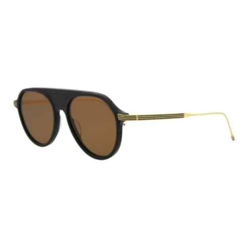 THOM BROWNE· Oval Sunglasses Men's Black
