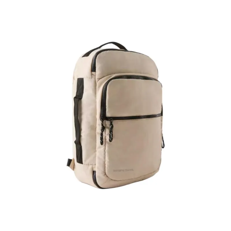 ZARA Polyamide Backpack Regular Women's Light Beige Yellow-1