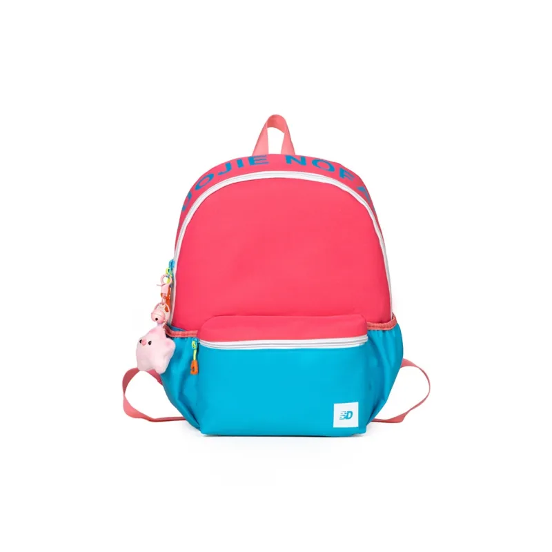 SEVENMOONS Nylon Fabric Backpack Unisex Black/White/Green/Blue/Yellow/Black/Red/Pink-4