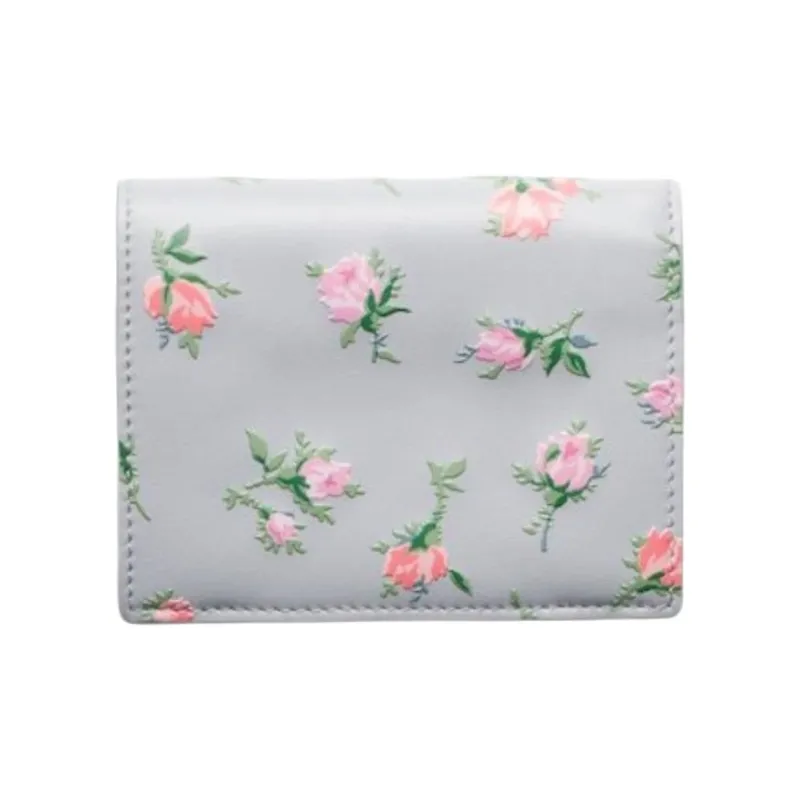 PRADA Leather Wallet Regular Women's Pearl Gray-2